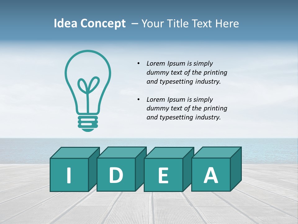 Leisure Wooden Outdoor PowerPoint Template