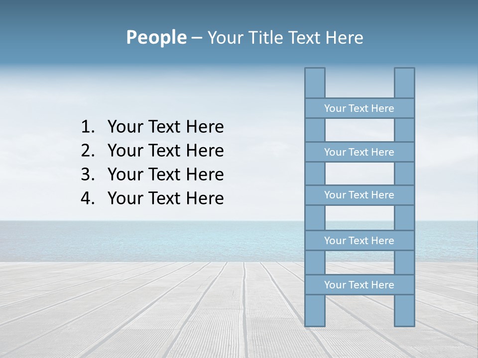 Leisure Wooden Outdoor PowerPoint Template