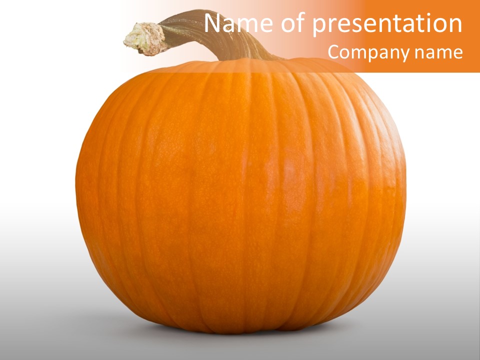 Pumpkin Halloween Decorative Trick PowerPoint Template