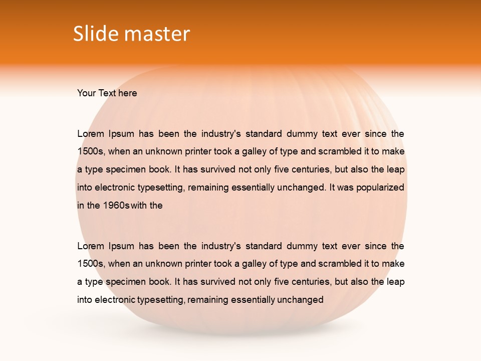 Pumpkin Halloween Decorative Trick PowerPoint Template