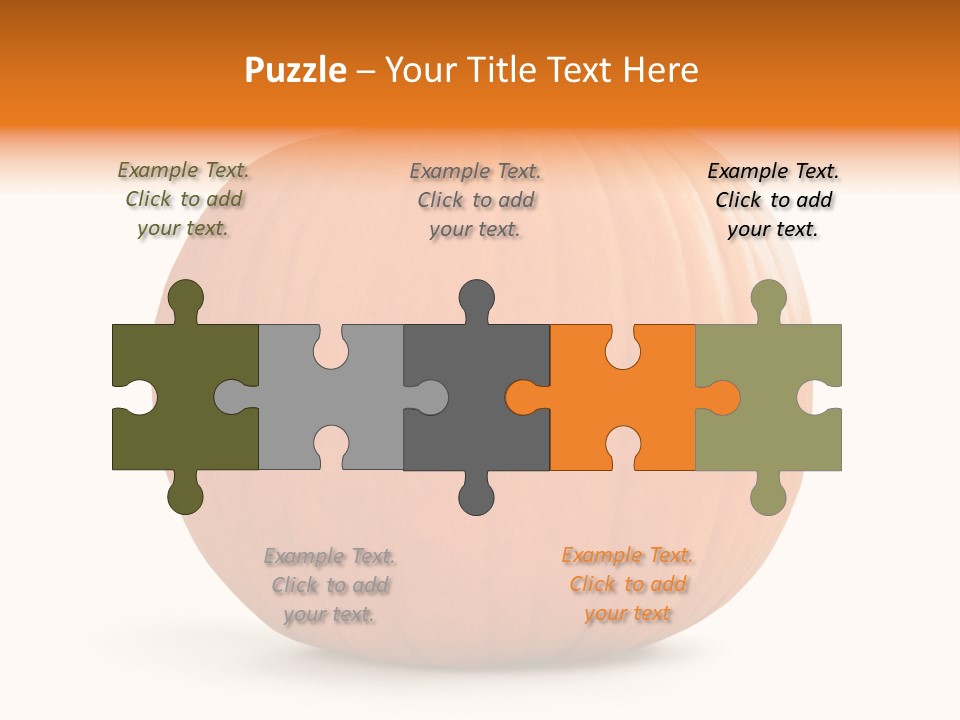 Pumpkin Halloween Decorative Trick PowerPoint Template