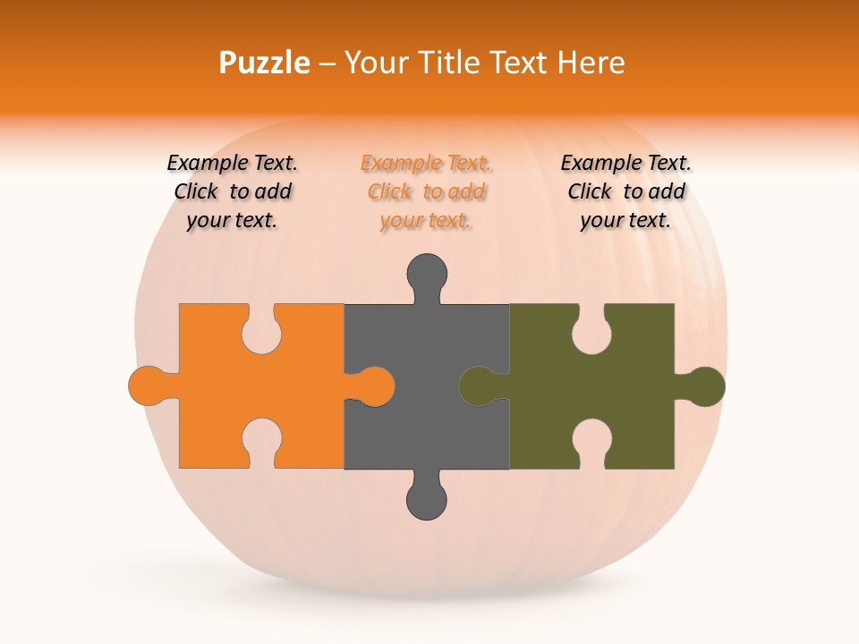 Pumpkin Halloween Decorative Trick PowerPoint Template