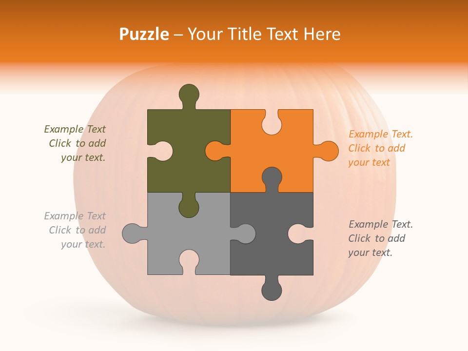 Pumpkin Halloween Decorative Trick PowerPoint Template