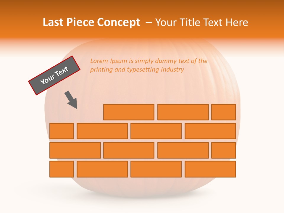 Pumpkin Halloween Decorative Trick PowerPoint Template