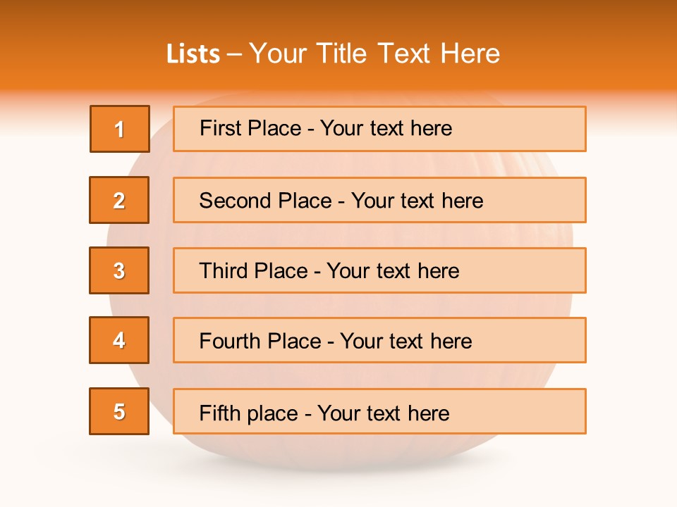 Pumpkin Halloween Decorative Trick PowerPoint Template