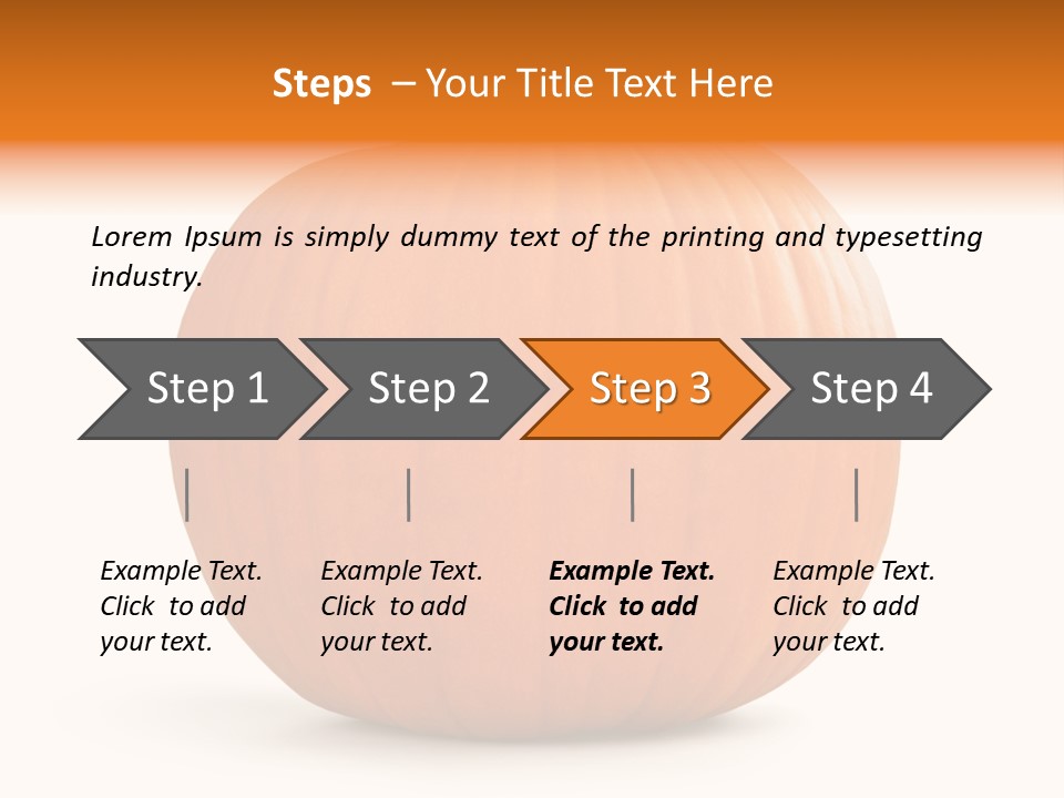 Pumpkin Halloween Decorative Trick PowerPoint Template