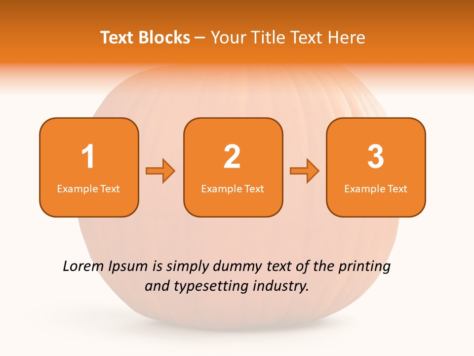 Pumpkin Halloween Decorative Trick PowerPoint Template