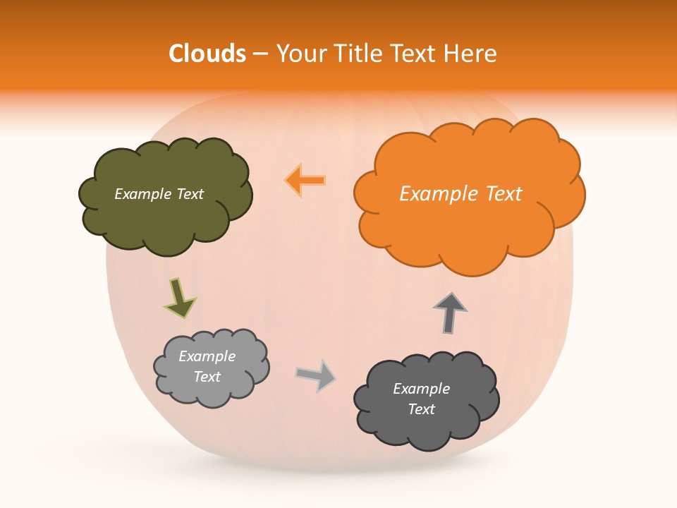 Pumpkin Halloween Decorative Trick PowerPoint Template