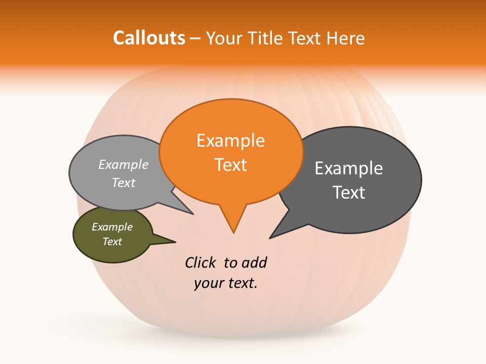 Pumpkin Halloween Decorative Trick PowerPoint Template