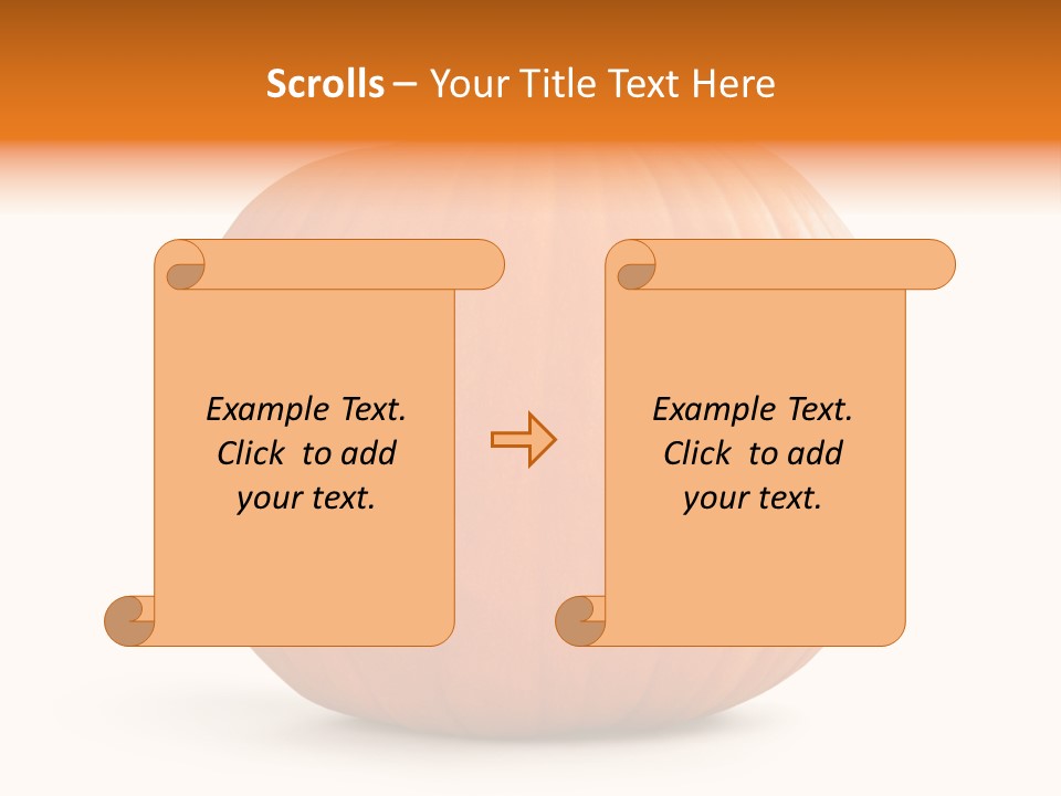 Pumpkin Halloween Decorative Trick PowerPoint Template