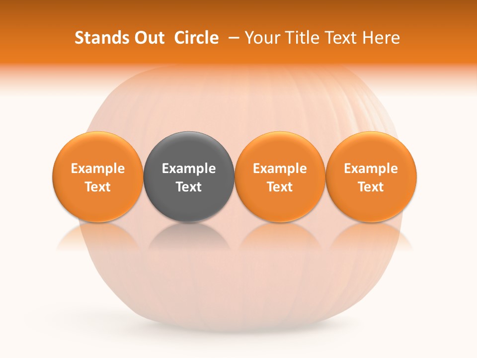 Pumpkin Halloween Decorative Trick PowerPoint Template