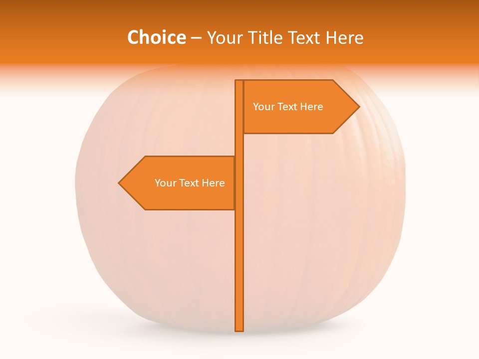 Pumpkin Halloween Decorative Trick PowerPoint Template