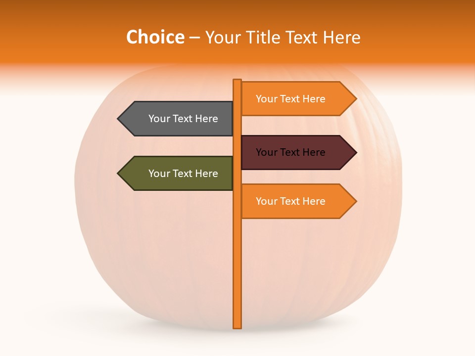 Pumpkin Halloween Decorative Trick PowerPoint Template