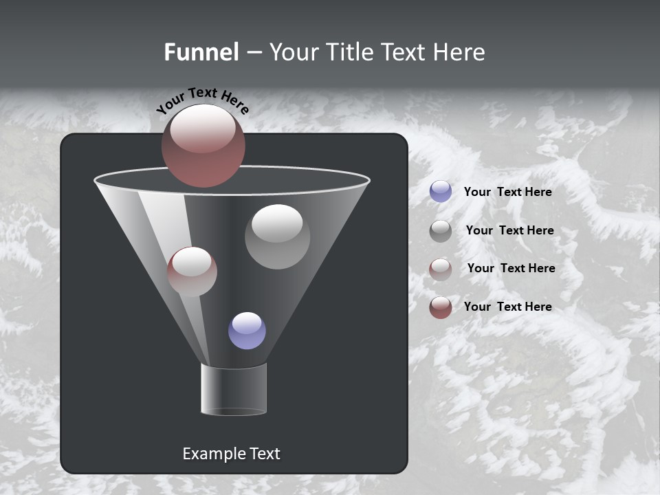 An Aerial View Of Snow Covered Rocks And Trees PowerPoint Template