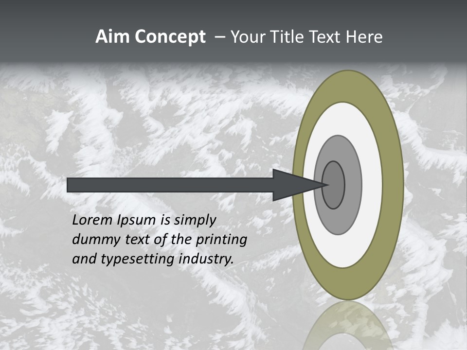 An Aerial View Of Snow Covered Rocks And Trees PowerPoint Template