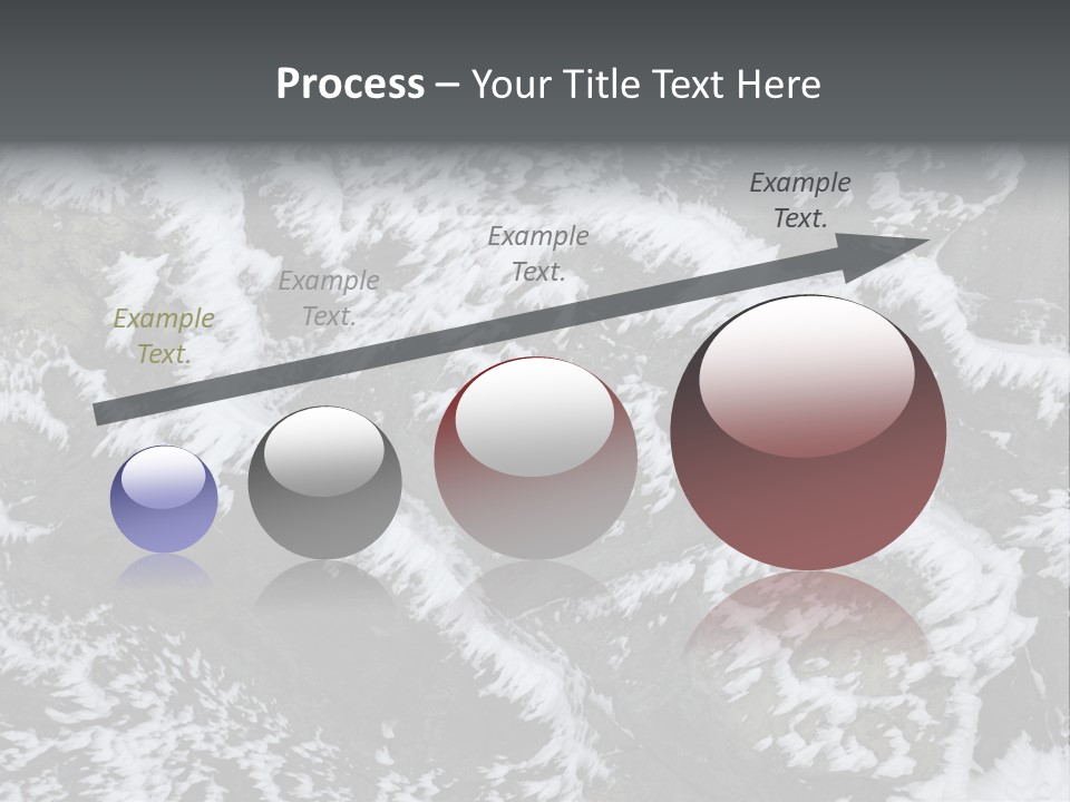 An Aerial View Of Snow Covered Rocks And Trees PowerPoint Template
