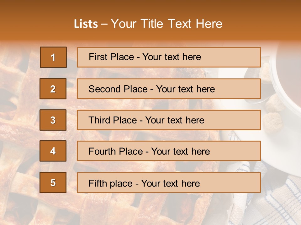 Dessert Freshness Snack PowerPoint Template