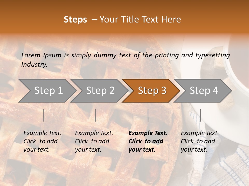 Dessert Freshness Snack PowerPoint Template