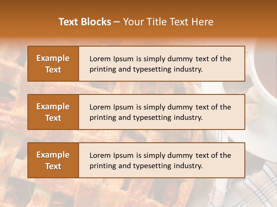 Dessert Freshness Snack PowerPoint Template
