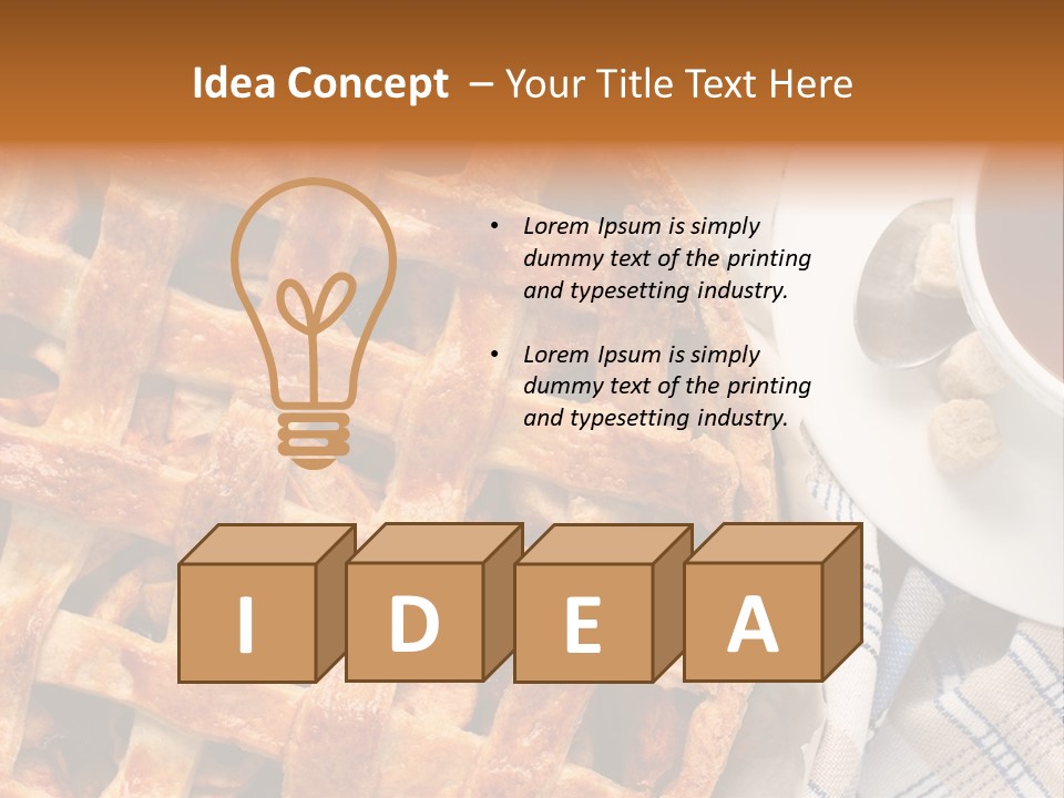 Dessert Freshness Snack PowerPoint Template