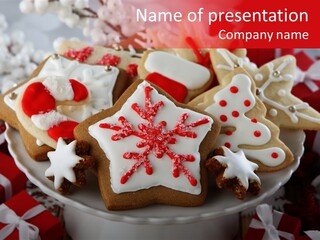 Christmas Decorations Christmas Present Christmas Background PowerPoint Template