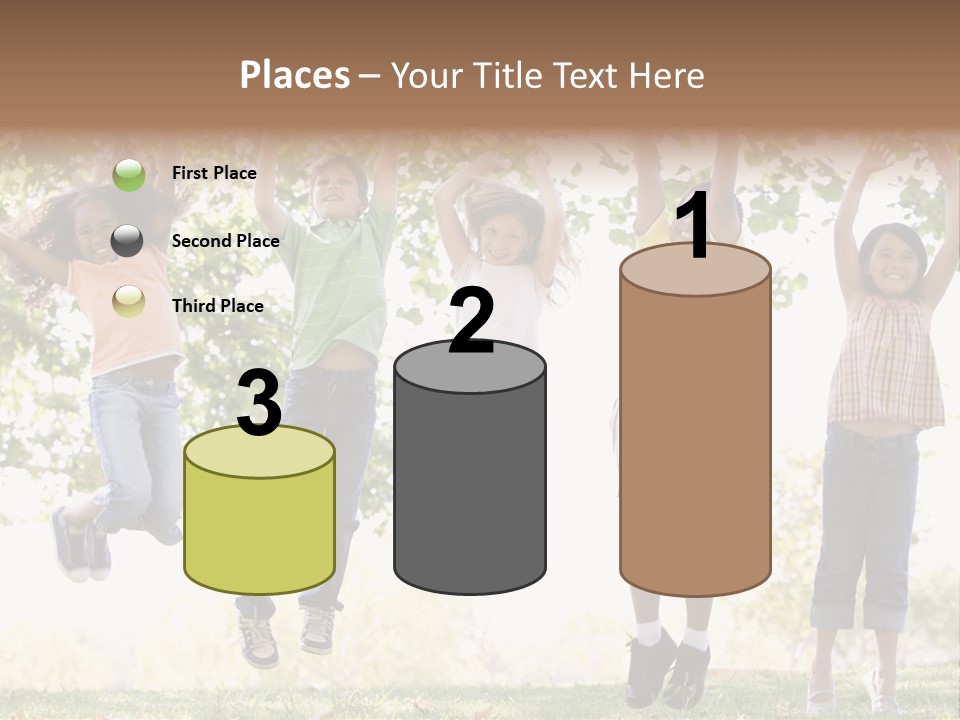 Childhood Healthy Laying PowerPoint Template