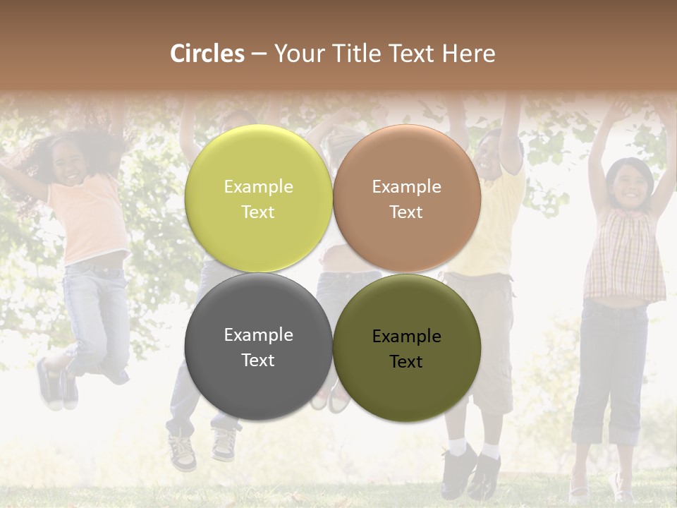 Childhood Healthy Laying PowerPoint Template