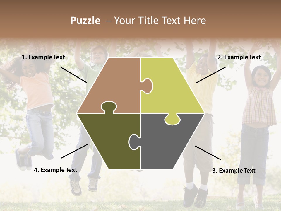 Childhood Healthy Laying PowerPoint Template