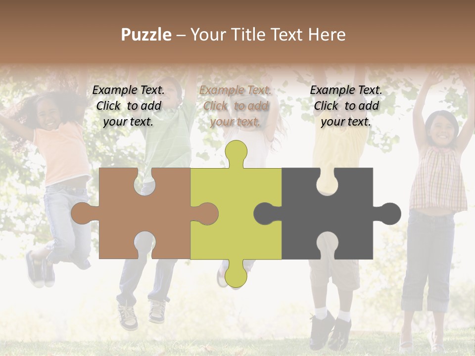 Childhood Healthy Laying PowerPoint Template