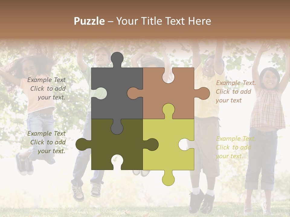 Childhood Healthy Laying PowerPoint Template