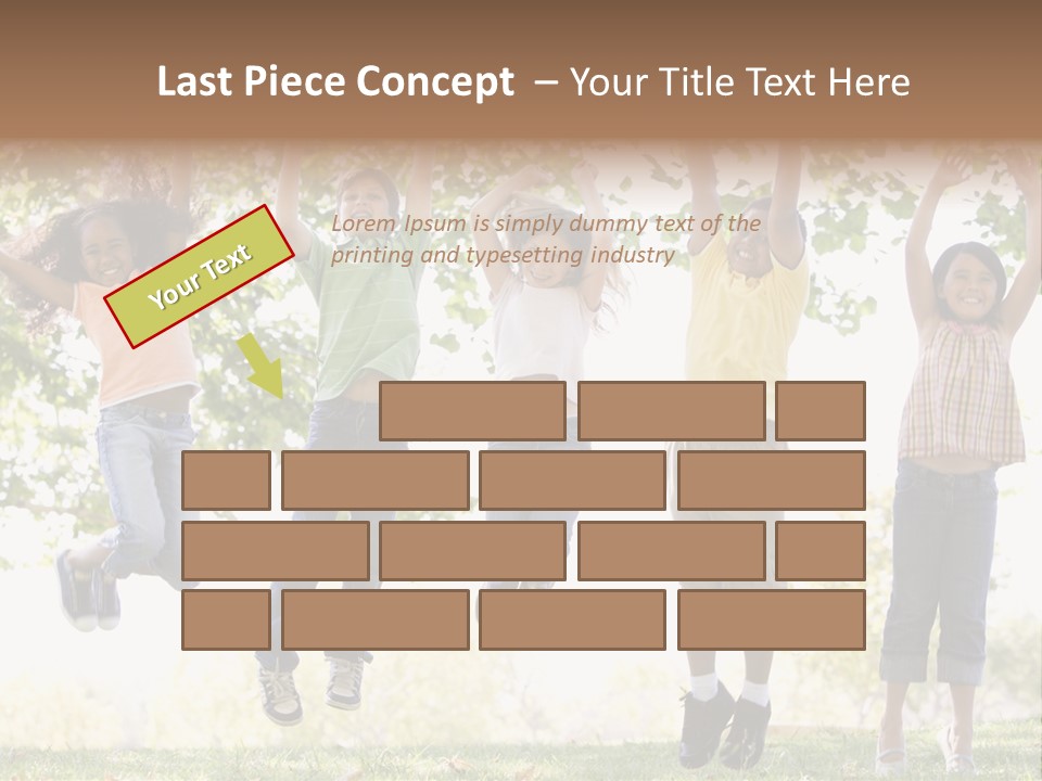 Childhood Healthy Laying PowerPoint Template