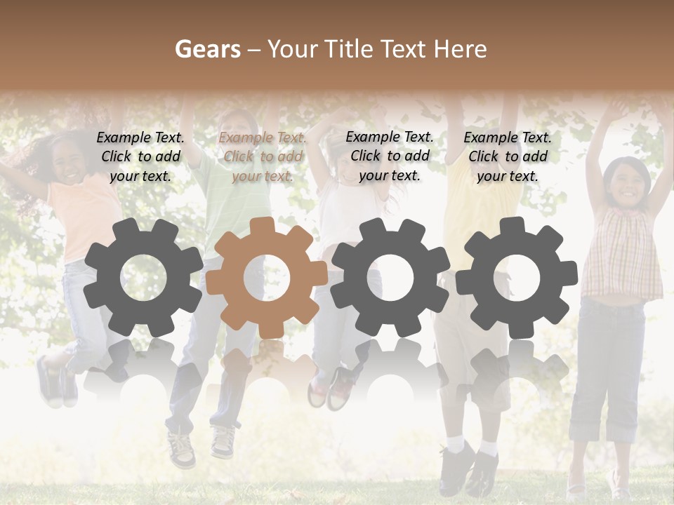 Childhood Healthy Laying PowerPoint Template