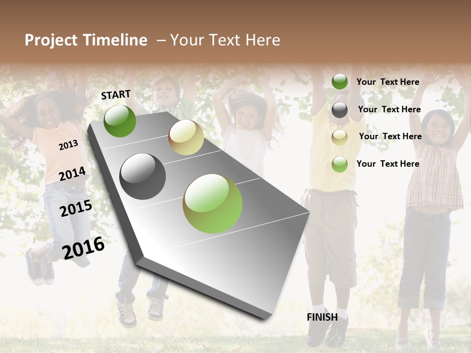 Childhood Healthy Laying PowerPoint Template