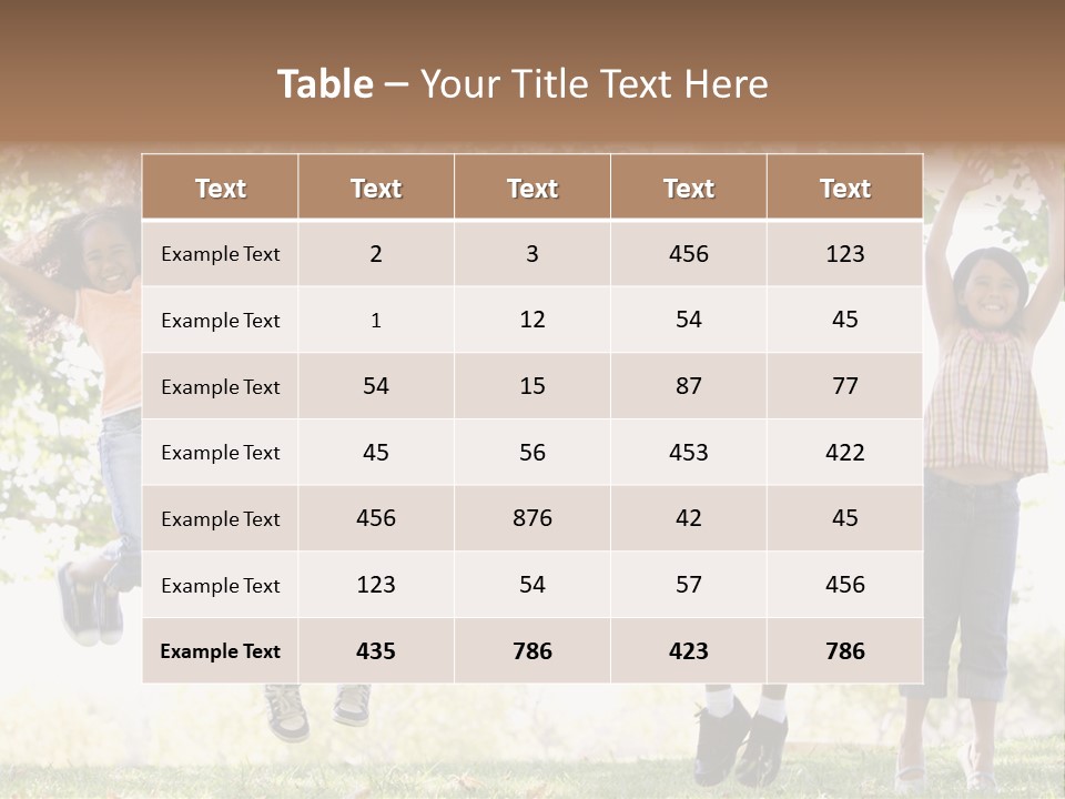 Childhood Healthy Laying PowerPoint Template