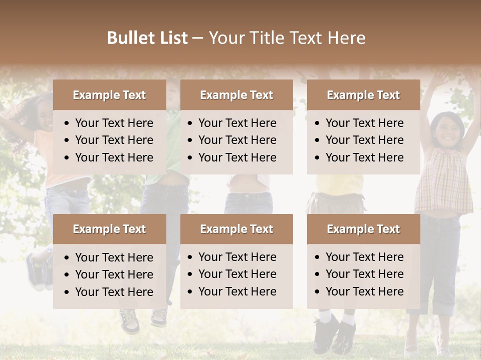 Childhood Healthy Laying PowerPoint Template