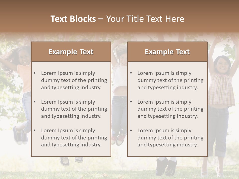 Childhood Healthy Laying PowerPoint Template