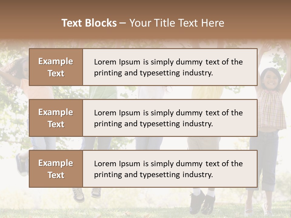 Childhood Healthy Laying PowerPoint Template