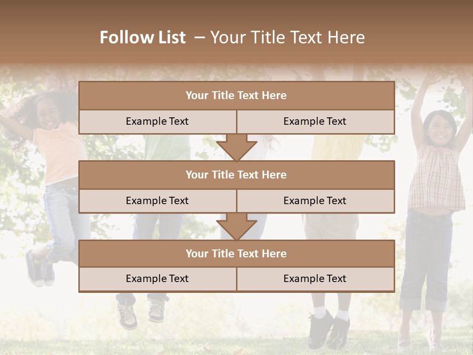 Childhood Healthy Laying PowerPoint Template