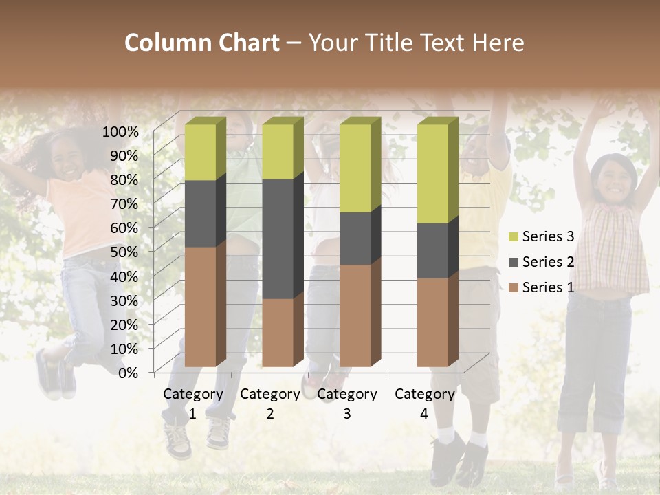 Childhood Healthy Laying PowerPoint Template