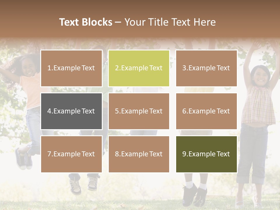 Childhood Healthy Laying PowerPoint Template