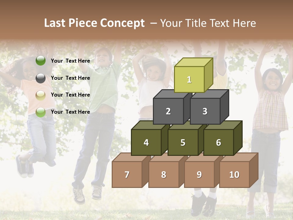 Childhood Healthy Laying PowerPoint Template