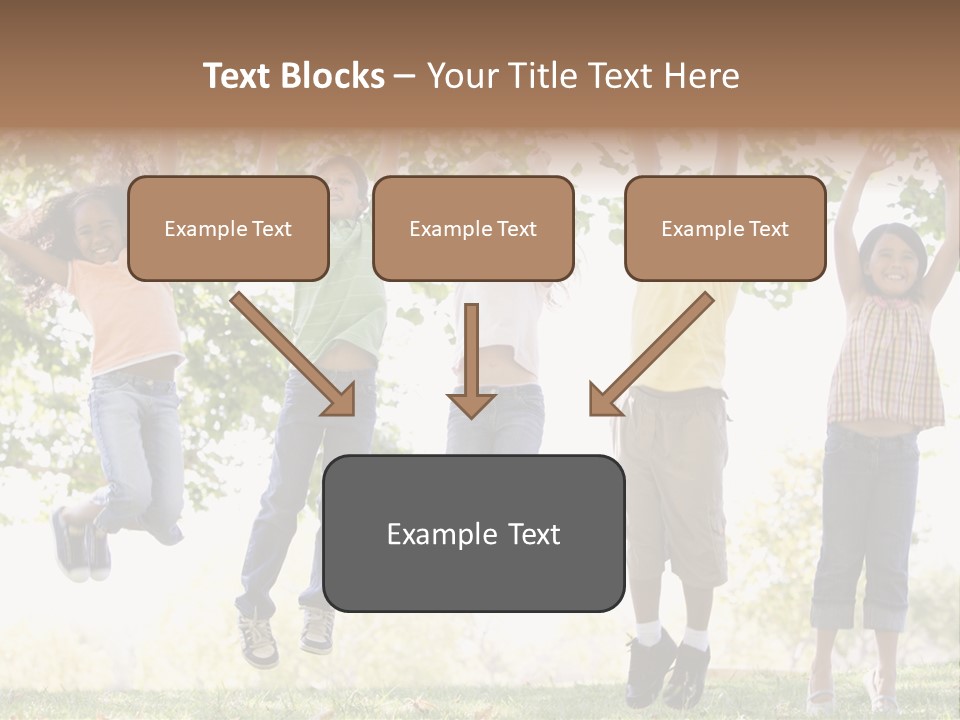 Childhood Healthy Laying PowerPoint Template