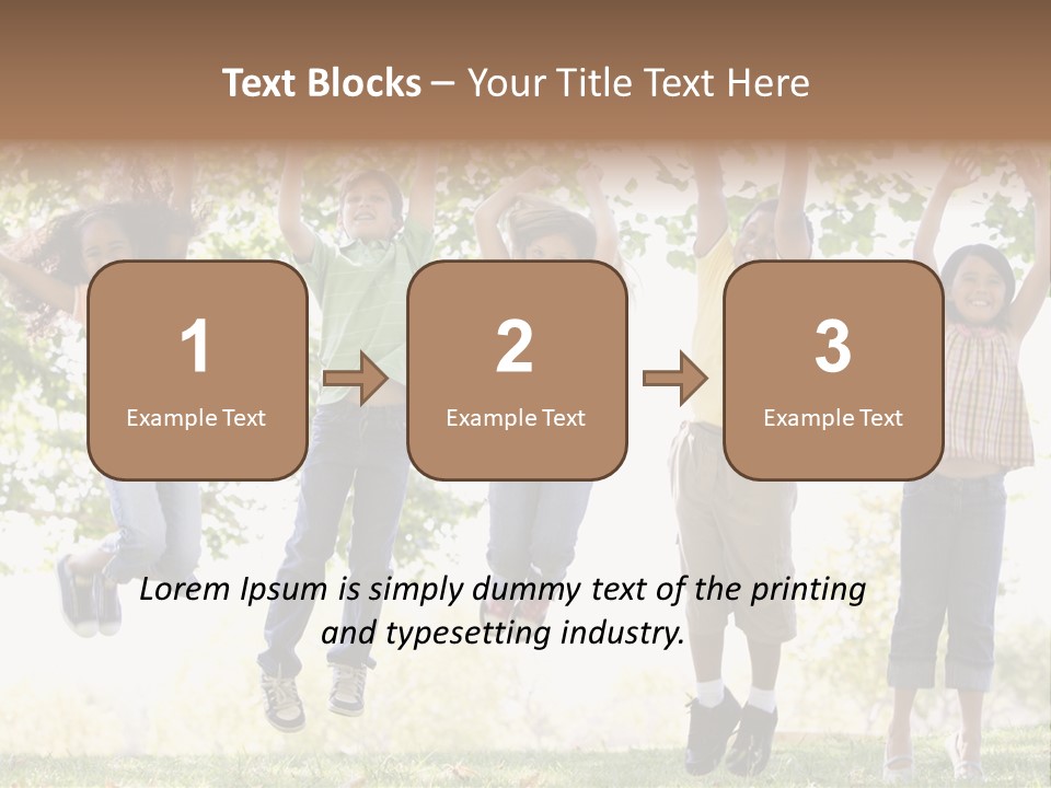 Childhood Healthy Laying PowerPoint Template