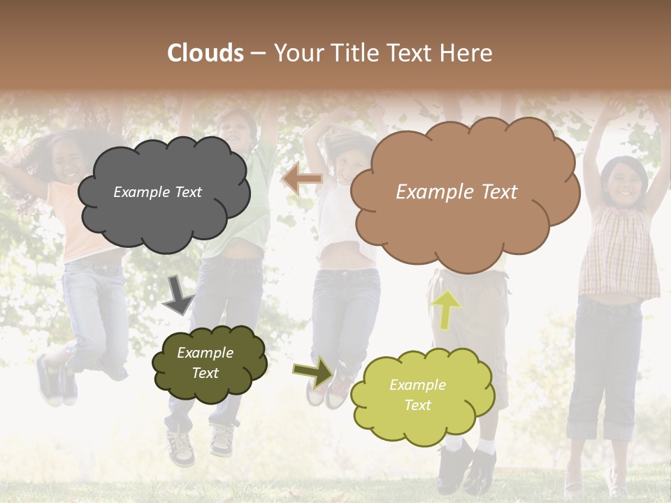 Childhood Healthy Laying PowerPoint Template