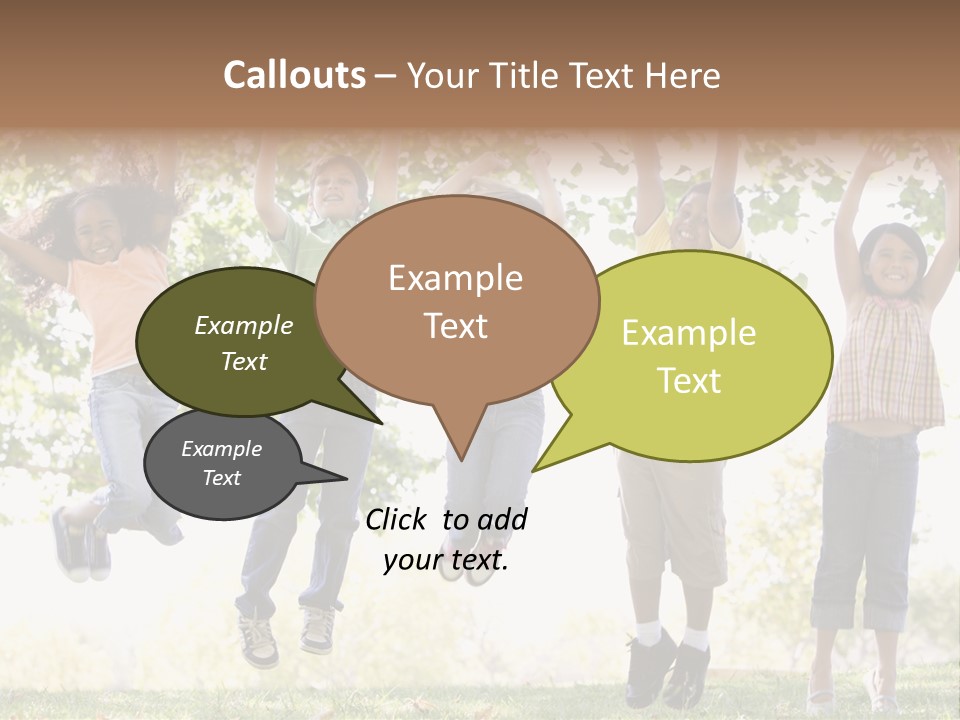 Childhood Healthy Laying PowerPoint Template