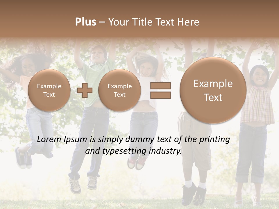 Childhood Healthy Laying PowerPoint Template