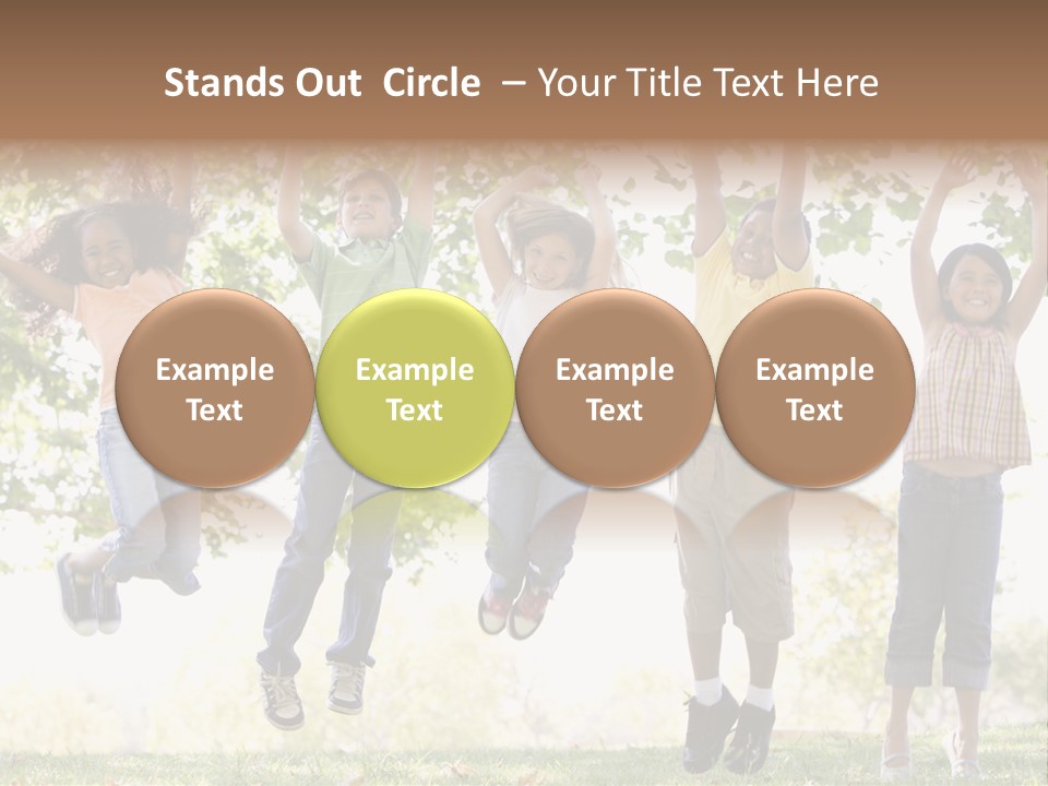 Childhood Healthy Laying PowerPoint Template