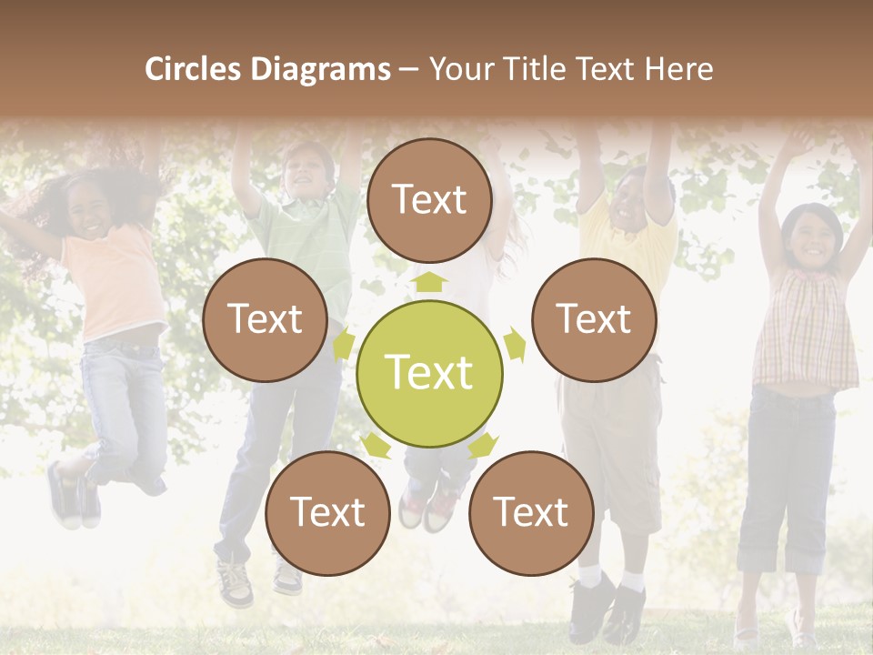 Childhood Healthy Laying PowerPoint Template