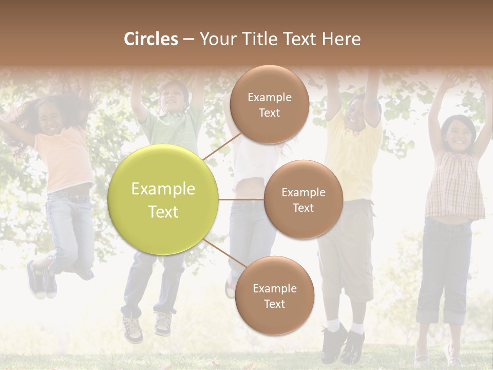 Childhood Healthy Laying PowerPoint Template