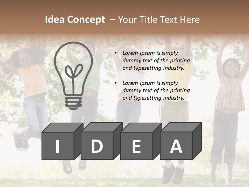 Childhood Healthy Laying PowerPoint Template